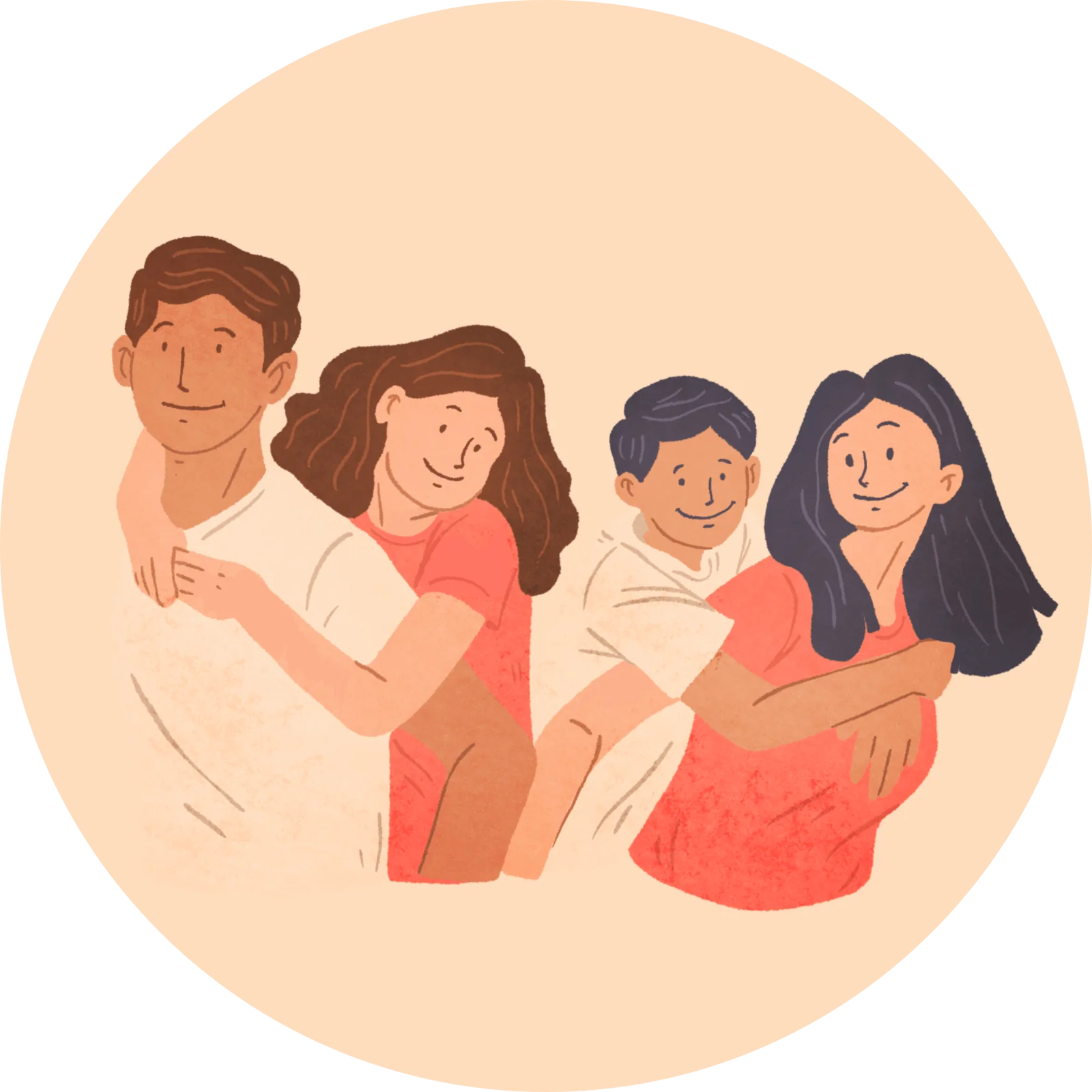 Illustration d’une famille
